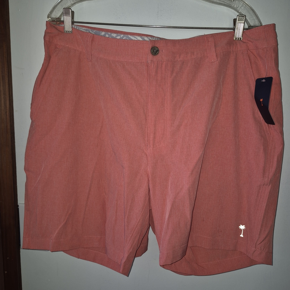 $20 For 2 Prs Margaritaville Sz 36 Coral Flat Front Shorts